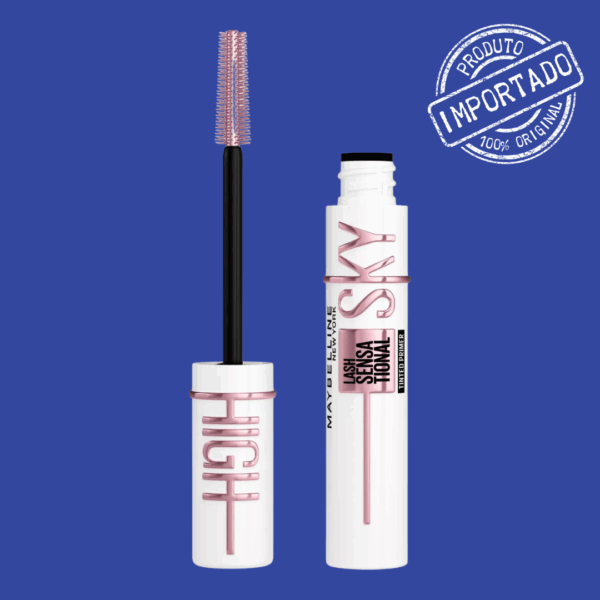 Kit Maybelline Lash Sensational Sky High Máscara + Primer Tonalizante – Blackest Black